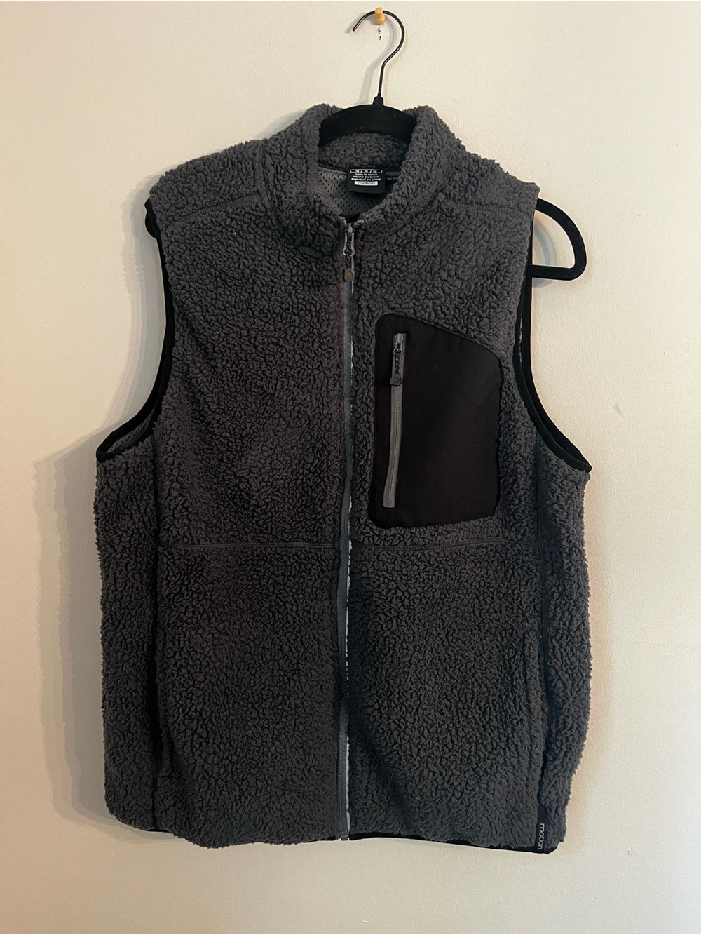 all in motion Charcoal Sherpa Fleece Vest - Men's